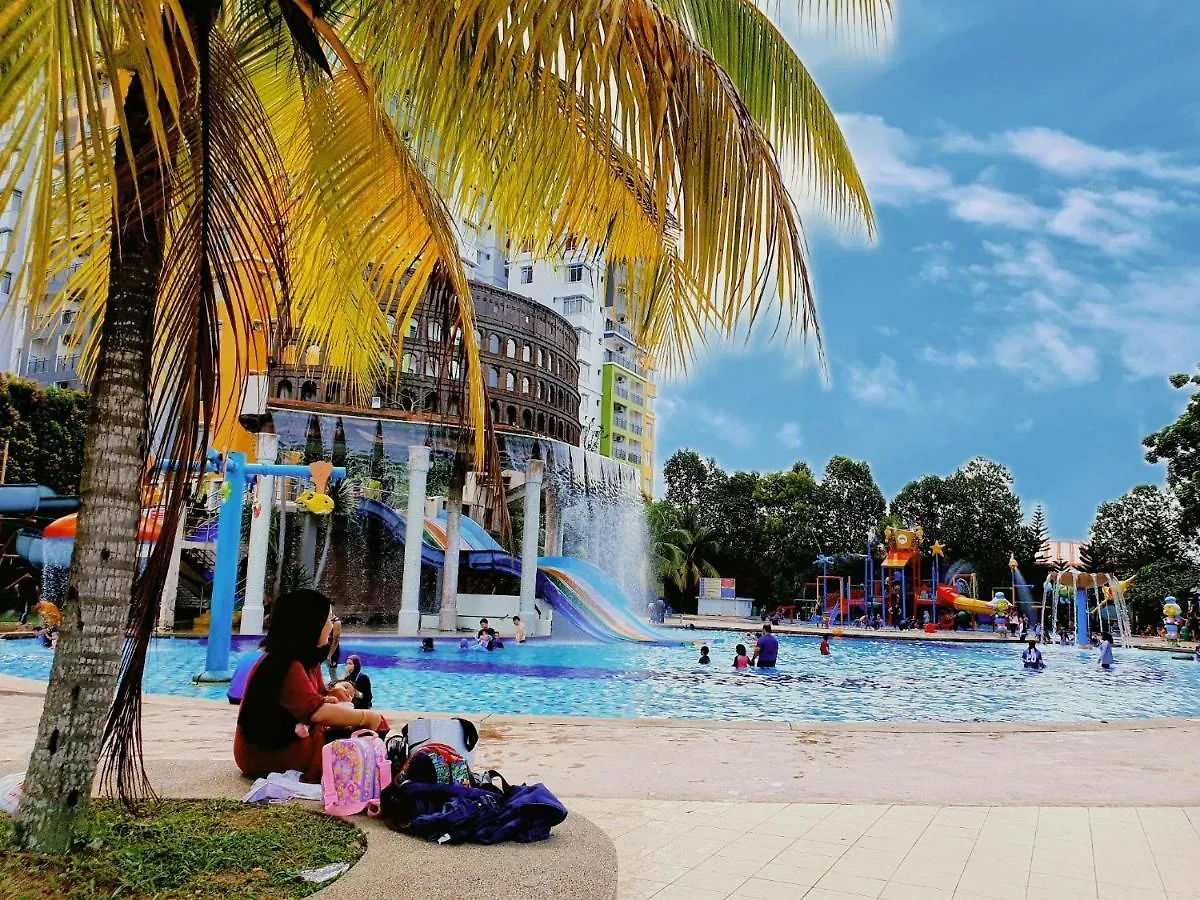 Apartment Fun Splash Water Park Resort Melaka - Free Ticket Unlimited Entry Malaysia